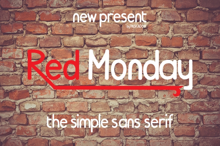 Red Monday Font Download