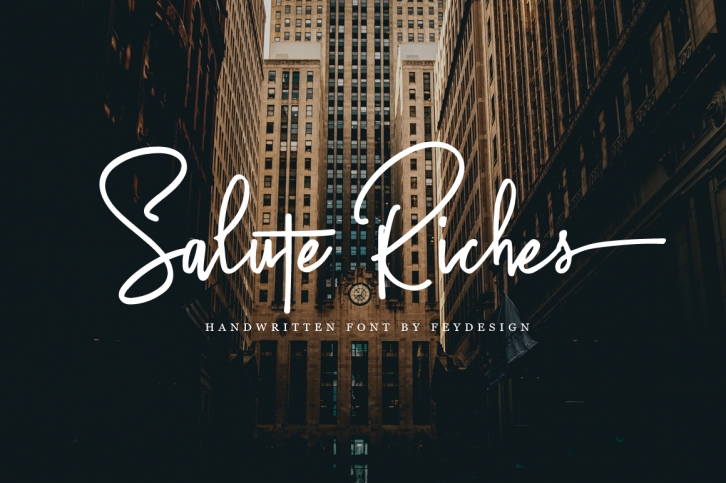 Salute Riches Font Download
