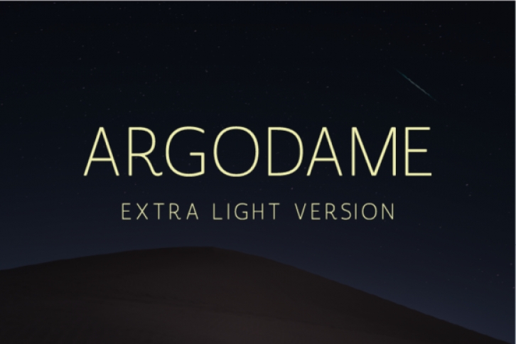Argodame Extra Light Font Download