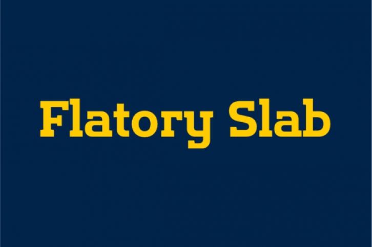 Flatory Slab Font Download