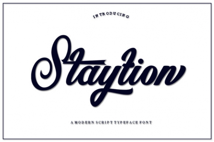 Staytion Script Font Download
