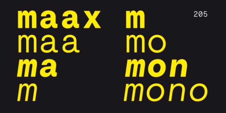 Maax Mono Font Download