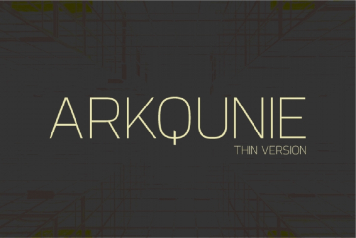 Arkqunie Thin Font Download