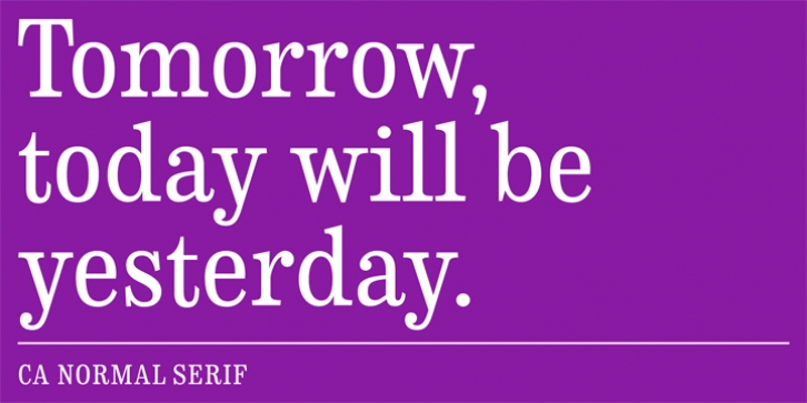 CA Normal Serif Font Download