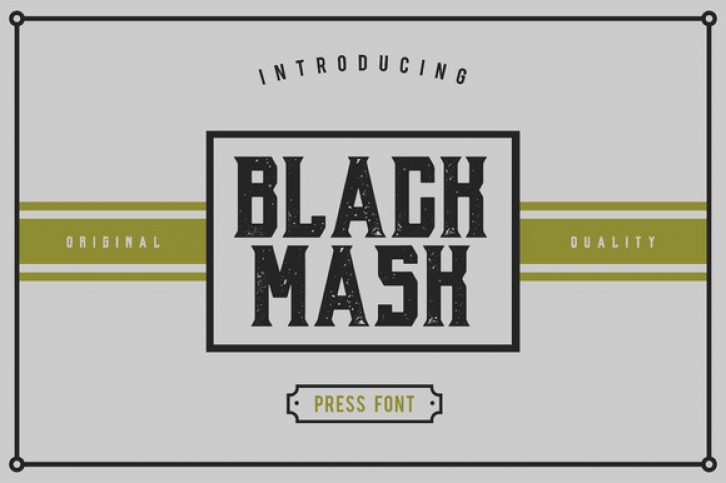 Black Mask Font Download