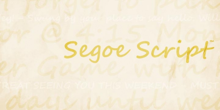 Segoe Script Font Download