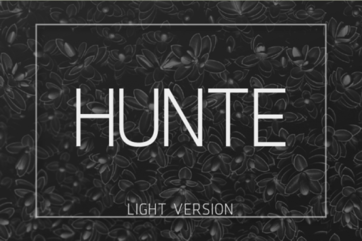 Hunte Light Font Download