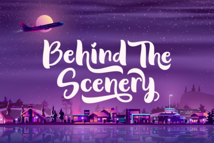Behind the Scenery Font Download