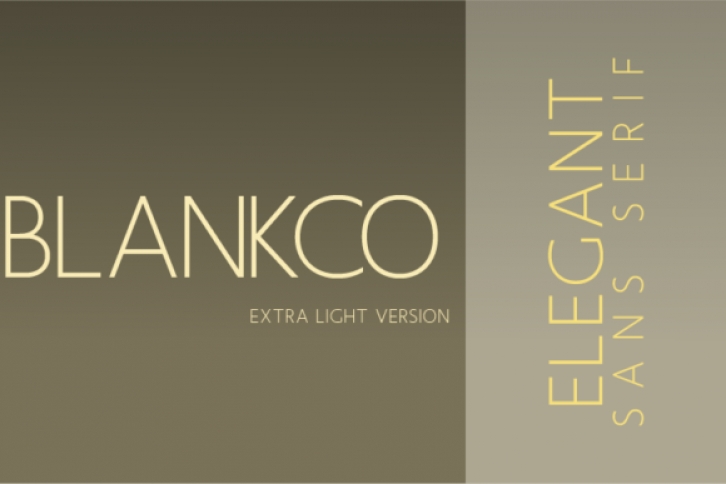 Blankco Extra Light Font Download