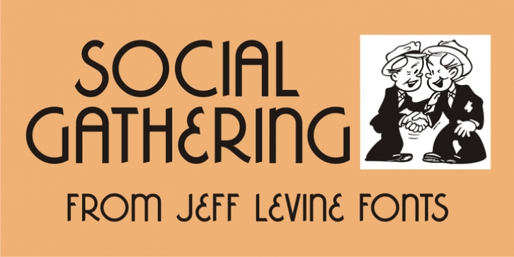 Social Gathering JNL Font Download