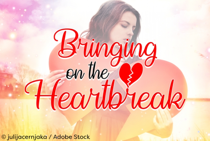 Bringing on the Heartbreak Font Download