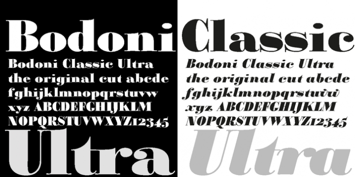 Bodoni Classic Ultra Font Download