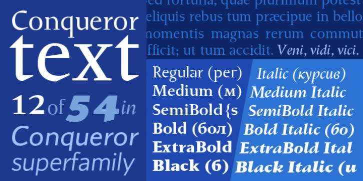 Conqueror Text Font Download