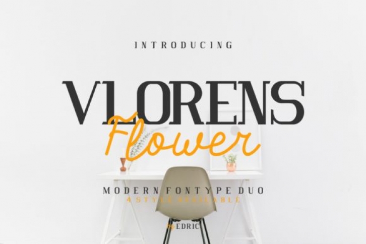Vlorens Flower Duo Font Download