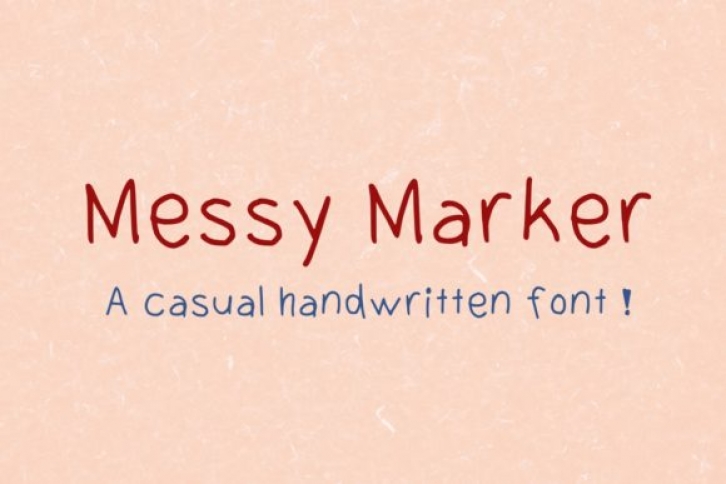 Messy Marker Font Download