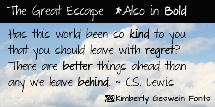 The Great Escape Font Download