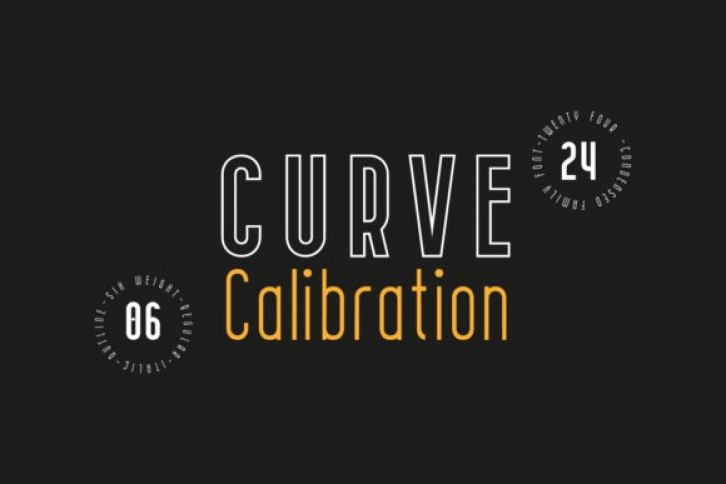 Curve Calibration Family Font Download