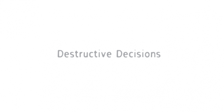 Destructive Decisions Font Download