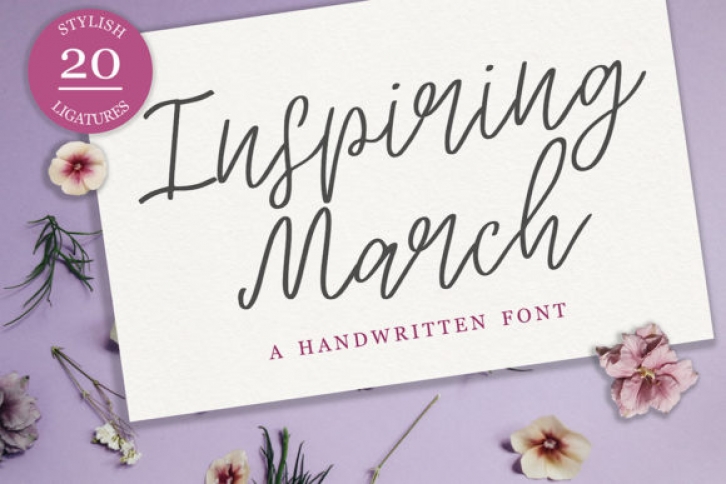 Inspiring March Font Download