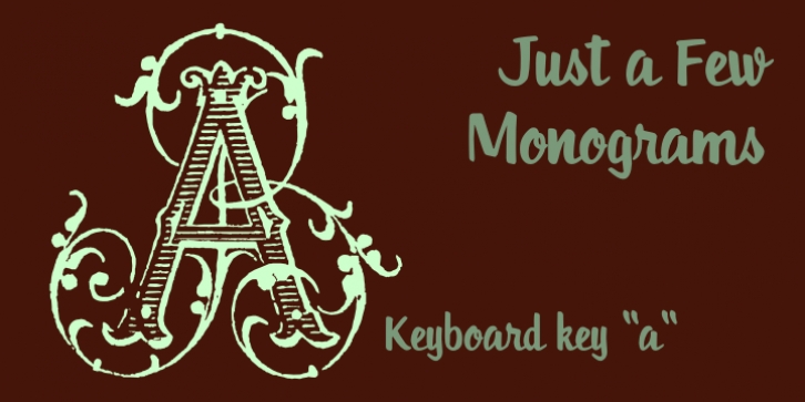 Just A Few Monograms Font Download