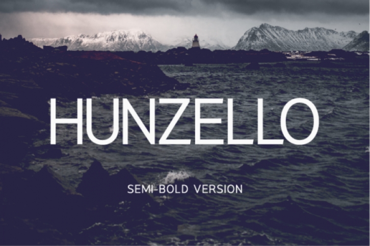 Hunzello Semi-Bold Font Download
