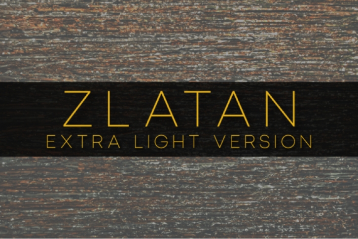 Zlatan Extra Light Font Download