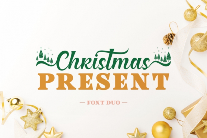Christmas Present Duo Font Download