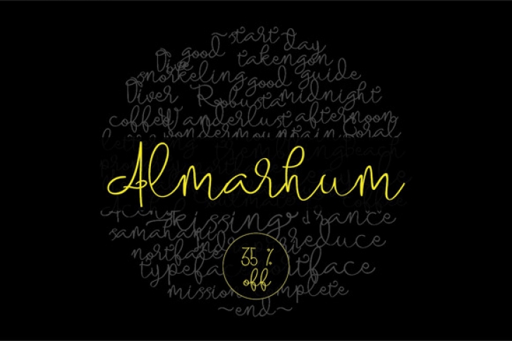 Almarhum Font Download