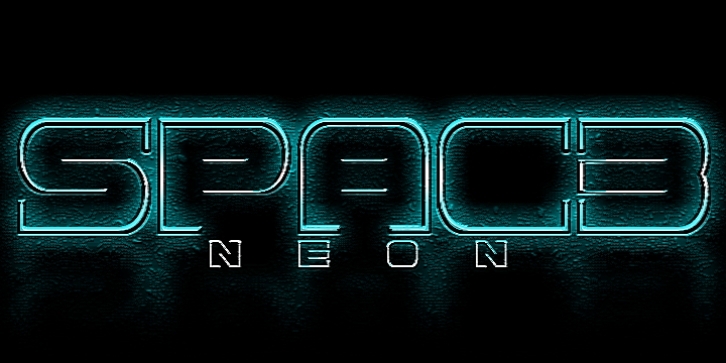 Spac3 Neon Font Download