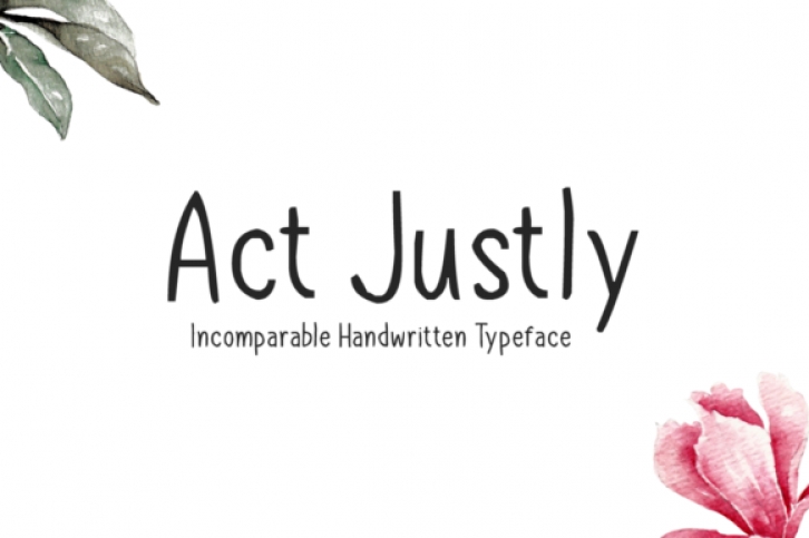 Act Justly Font Download