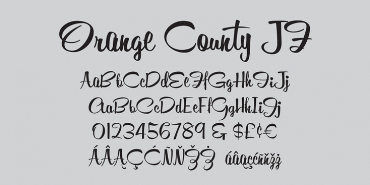 Orange County JF Font Download