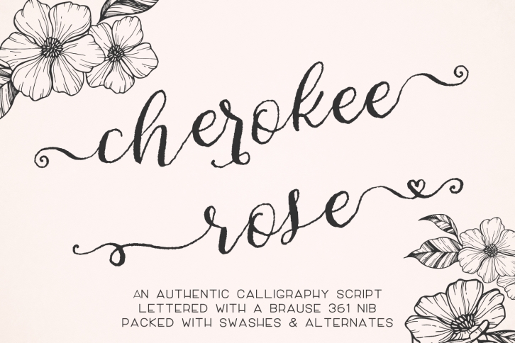 Cherokee Rose Font Download