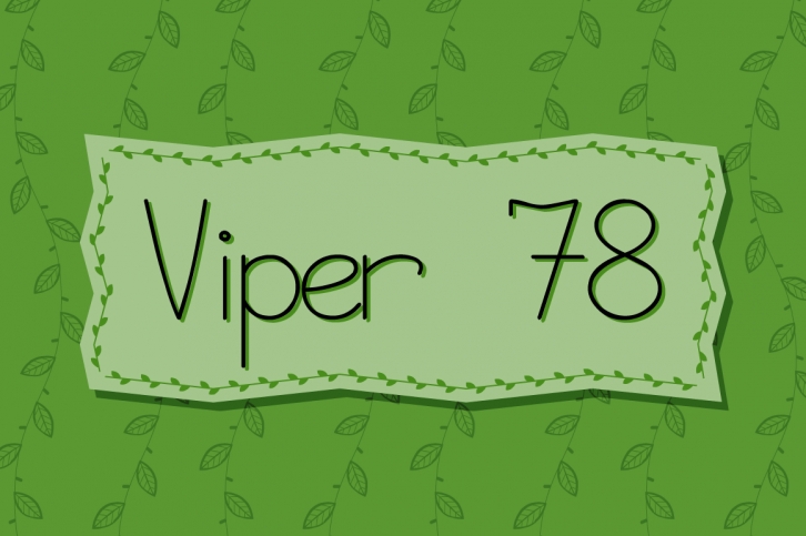 Viper 78 Font Download