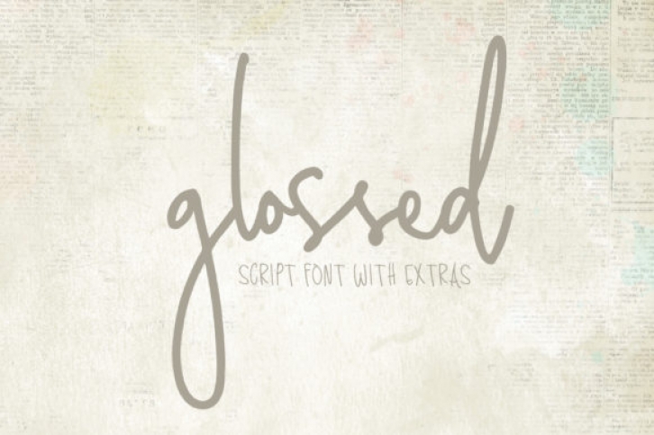 Glossed Font Download