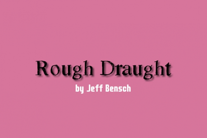 Rough Draught Font Download