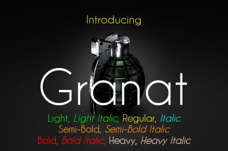 Granat Family Font Download