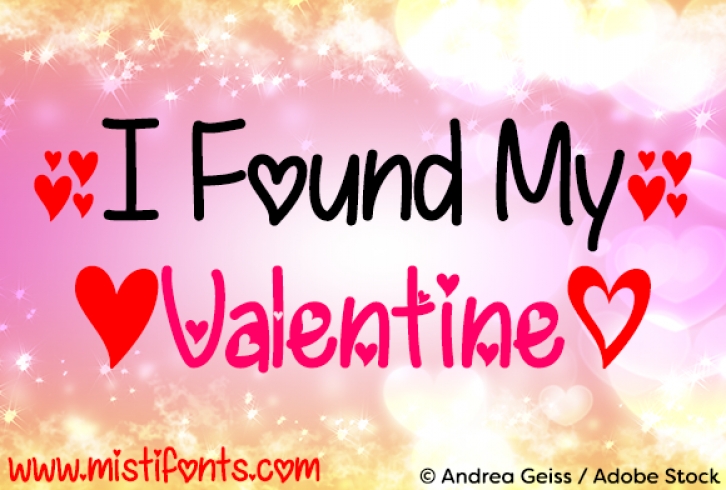I Found My Valentine Font Download