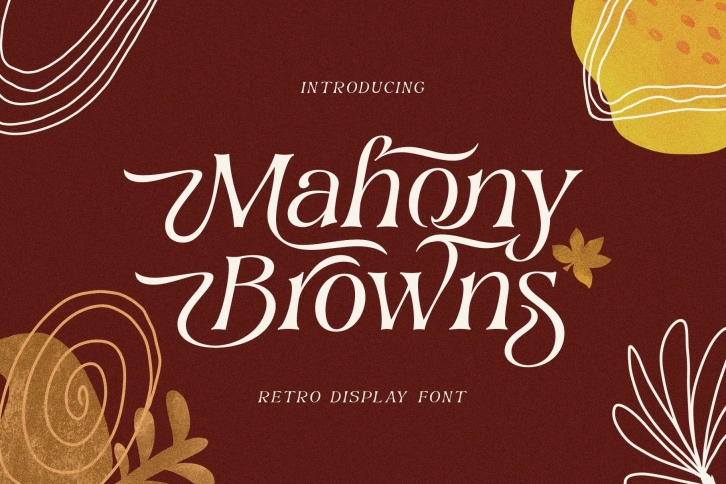 Mahony Browns Typeface Font Download