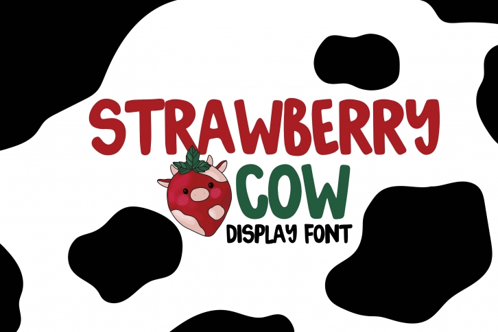 strawberry cow Font Download