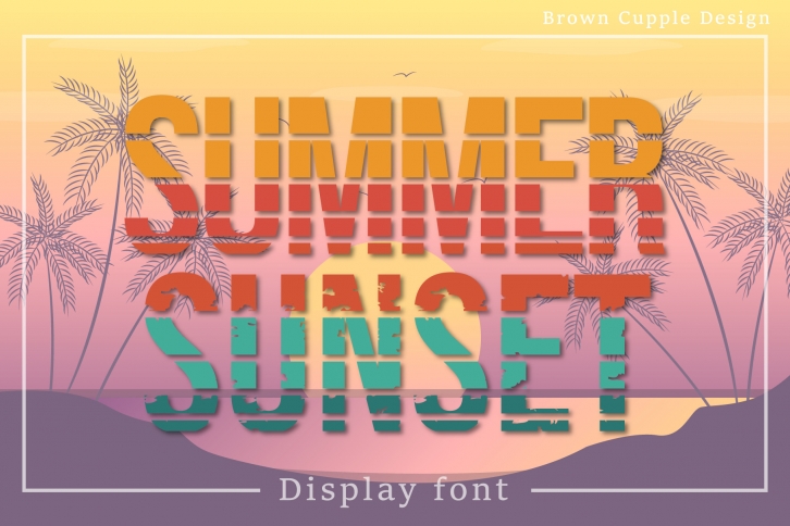 Summer Sunset Font Download