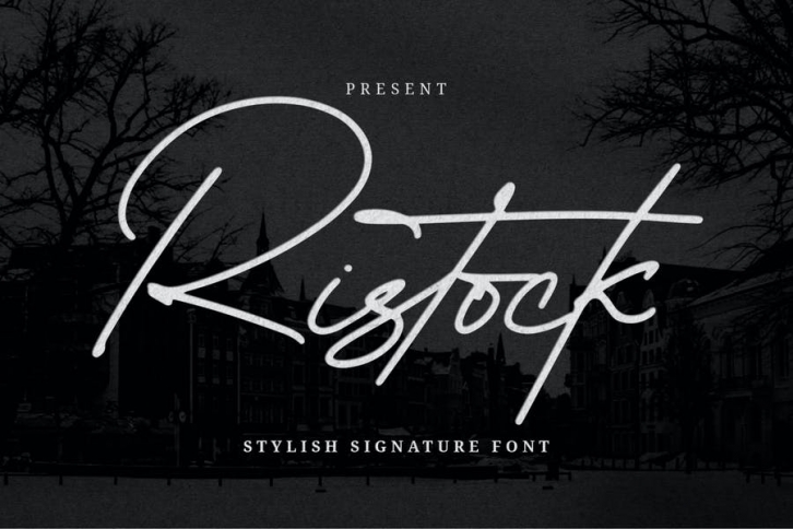 Ristock - Stylish Signature Script Font Download