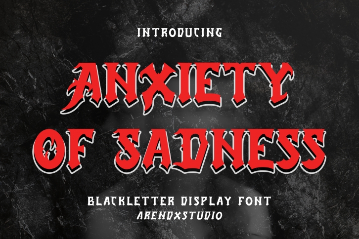 Anxiety Of Sadness Font Download