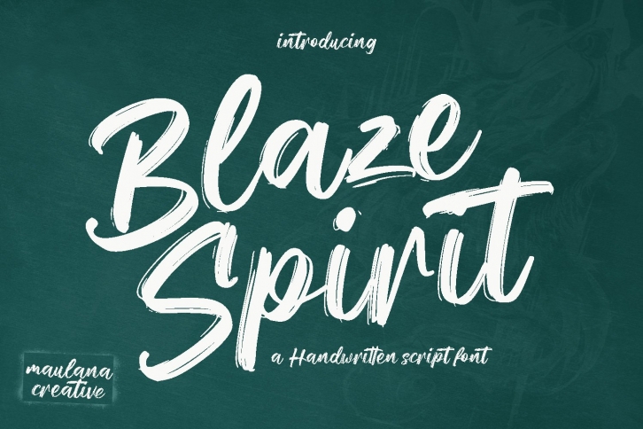Blaze Spirit Brush Script Font Download