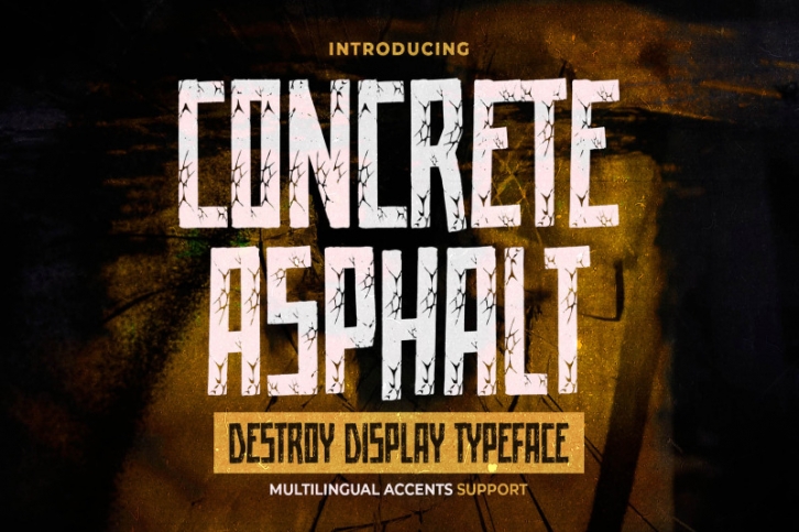 Concrete Asphalt Font Download