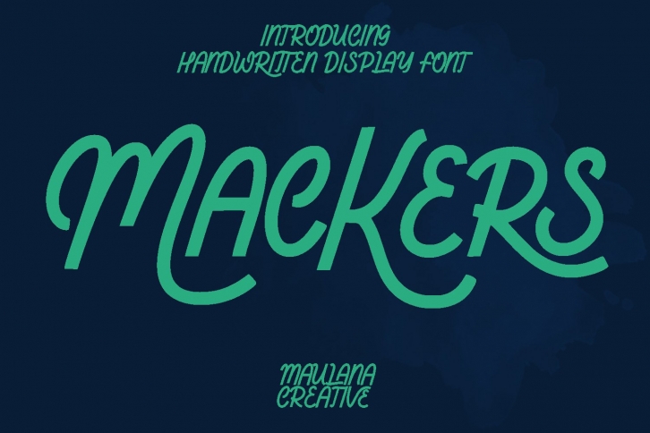 Mackers Handwritten Display Font Download
