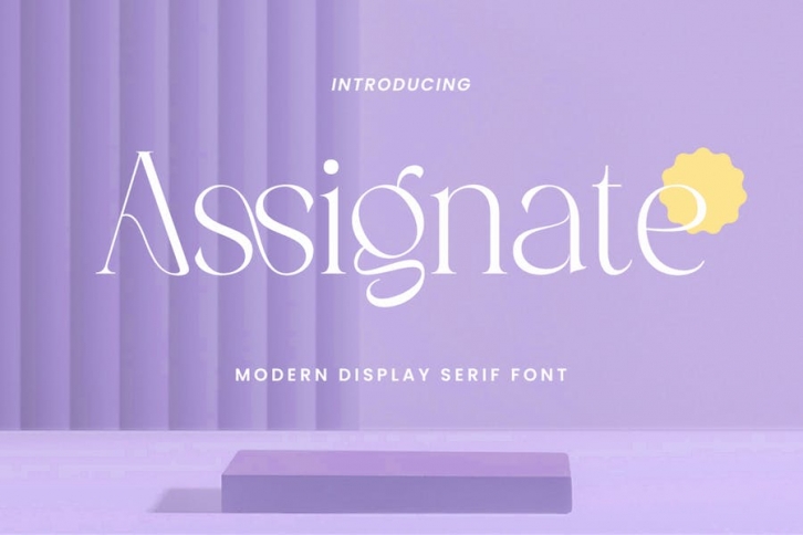 Assignate - Elegant Display Serif Font Download