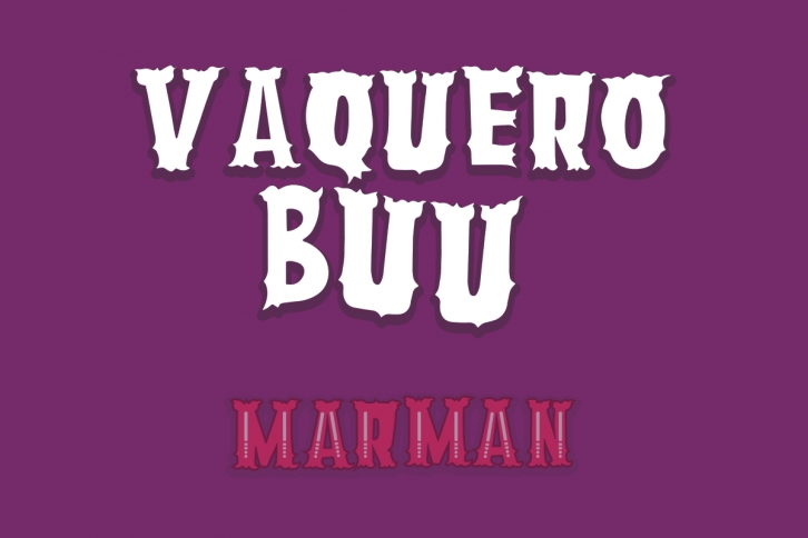 VAQUERO BUU Font Download