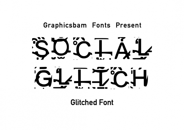 Social Glitch Font Download