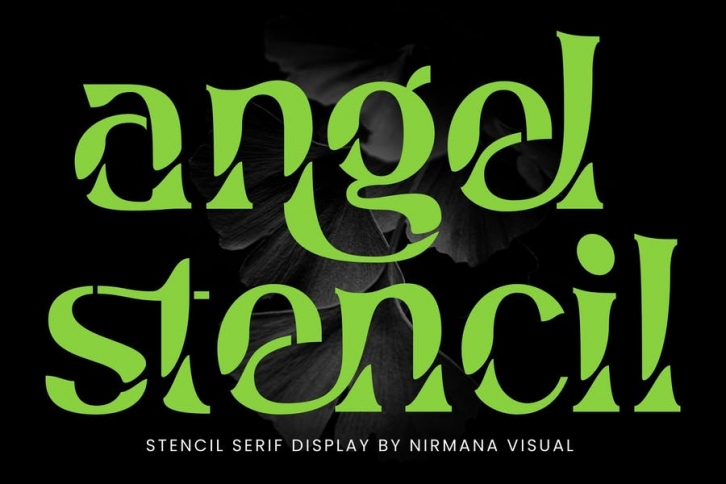 Angel Stencil - Logo font Font Download