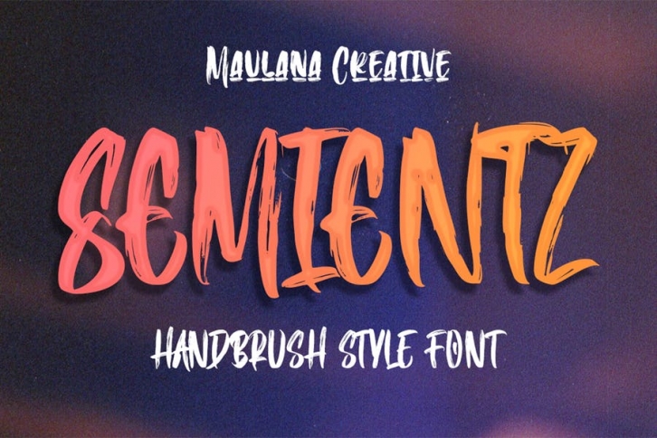 Semientz Handbrush Style Font Font Download